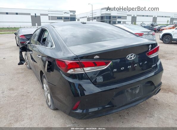 5NPE34AF4JH658884 2018 HYUNDAI SONATA Черный Задняя левая четверть