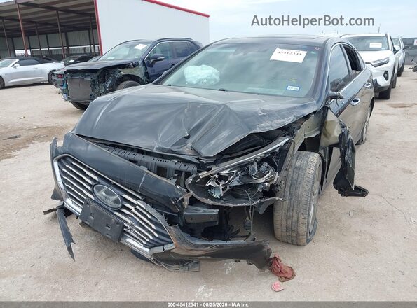 5NPE34AF4JH658884 2018 HYUNDAI SONATA Черный Передняя левая четверть