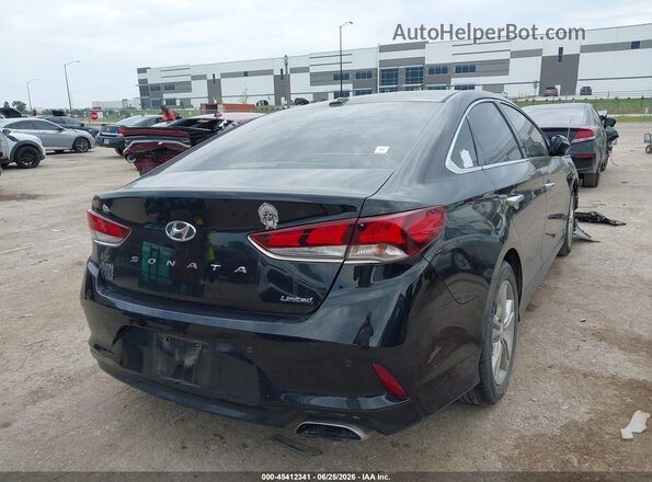 5NPE34AF4JH658884 2018 HYUNDAI SONATA Черный Задняя правая четверть