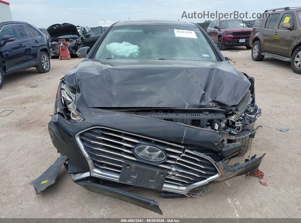 5NPE34AF4JH658884 2018 HYUNDAI SONATA Черный Вид щитка приборов