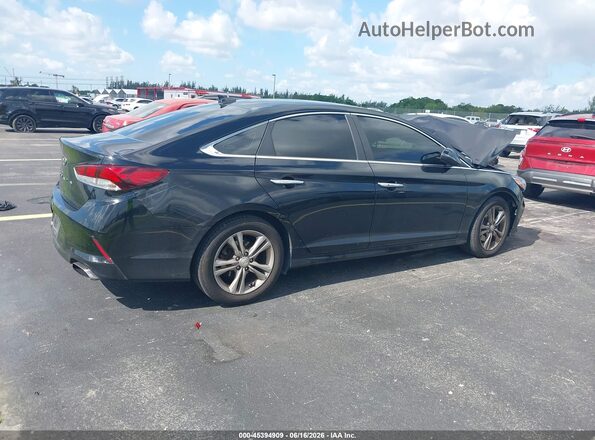 5NPE34AF4KH788102 2019 HYUNDAI SONATA Черный Задняя правая четверть