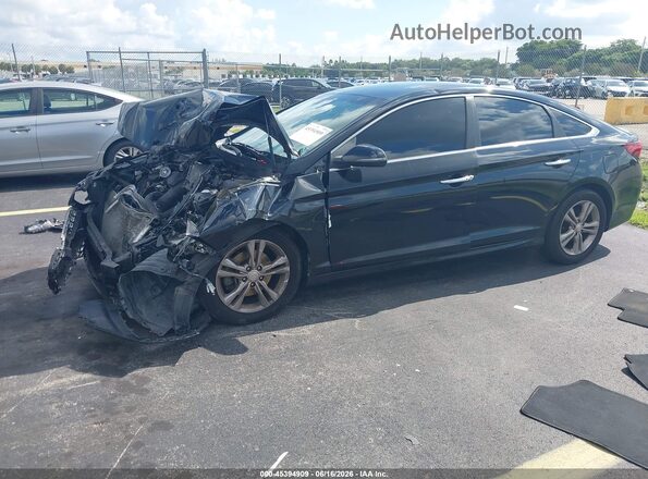 5NPE34AF4KH788102 2019 HYUNDAI SONATA Черный Передняя левая четверть