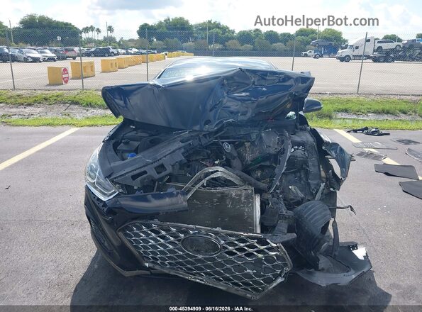 5NPE34AF4KH788102 2019 HYUNDAI SONATA Черный Вид панели приборов