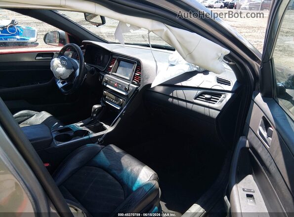 5NPE34AF4KH818618 2019 HYUNDAI SONATA Серый Вид салона спереди
