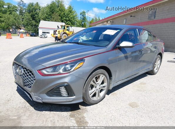 5NPE34AF4KH818618 2019 HYUNDAI SONATA Серый Передняя левая четверть