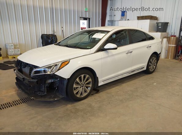 5NPE34AF5GH271947 2016 HYUNDAI SONATA White Front left