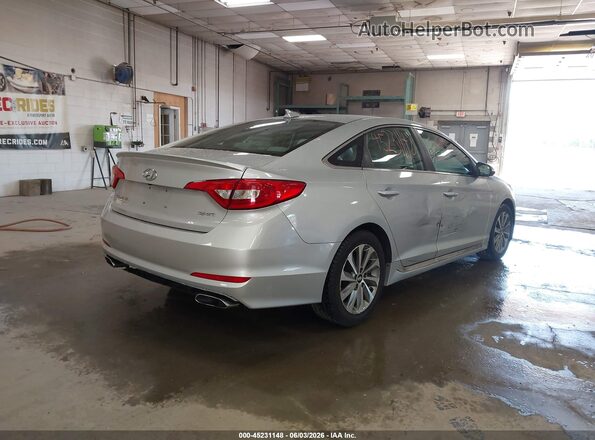 5NPE34AF5GH288179 2016 HYUNDAI SONATA Серебряный Задняя правая четверть