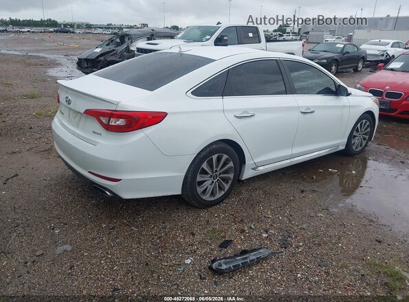 5NPE34AF5GH349479 2016 HYUNDAI SONATA White Rear right