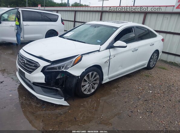 5NPE34AF5GH349479 2016 HYUNDAI SONATA White Front left