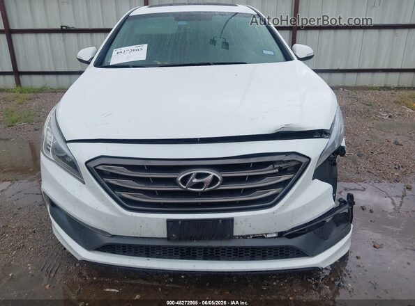 5NPE34AF5GH349479 2016 HYUNDAI SONATA White Instrument cluster view