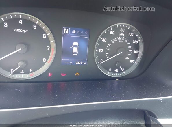 5NPE34AF5GH368470 2016 HYUNDAI SONATA Черный Вид задних сидений