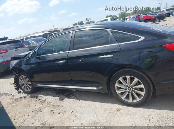 5NPE34AF5GH368470 2016 HYUNDAI SONATA Черный Вид задней части салона
