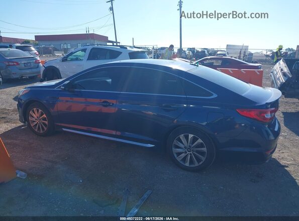 5NPE34AF5GH381929 2016 HYUNDAI SONATA Blue Панорамний вид салону 360°