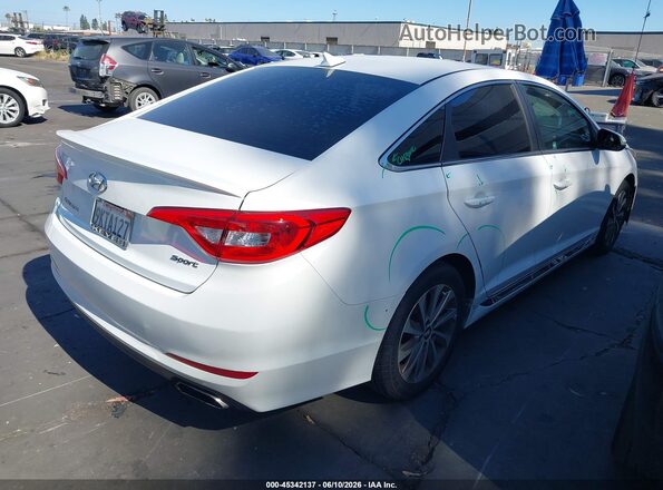 5NPE34AF5HH485631 2017 HYUNDAI SONATA White Rear right