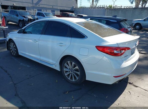 5NPE34AF5HH485631 2017 HYUNDAI SONATA White Rear left