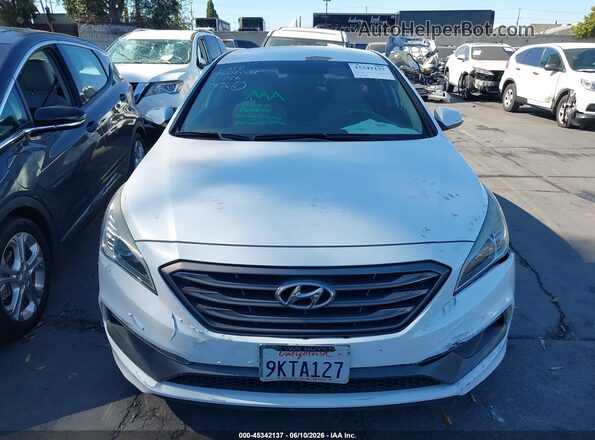 5NPE34AF5HH485631 2017 HYUNDAI SONATA White Rear interior view