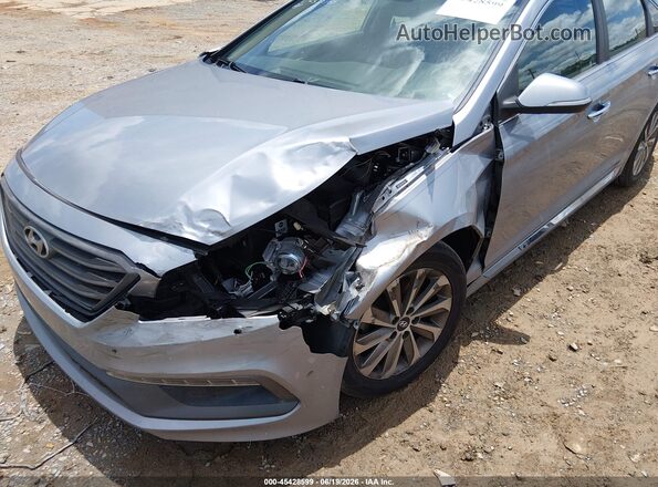 5NPE34AF5HH513184 2017 HYUNDAI SONATA Silver წინა ხედი