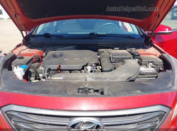 5NPE34AF5HH572610 2017 HYUNDAI SONATA Red უკანა ხედი