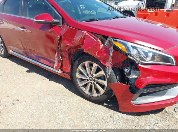5NPE34AF5HH572610 2017 HYUNDAI SONATA Red წინა ხედი