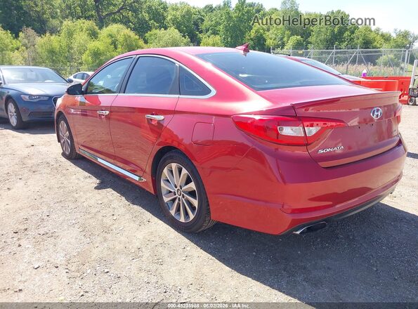 5NPE34AF5HH572610 2017 HYUNDAI SONATA Red უკანა მარცხენა
