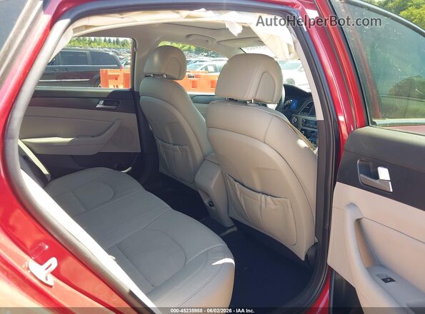 5NPE34AF5HH572610 2017 HYUNDAI SONATA Red VIN კოდის სტიკერის ხედი