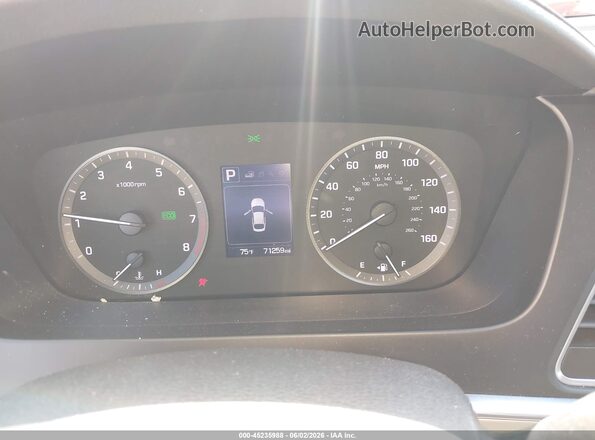5NPE34AF5HH572610 2017 HYUNDAI SONATA Red უკანა სავარძლების ხედი