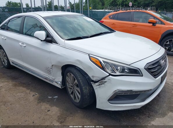 5NPE34AF5HH575054 2017 HYUNDAI SONATA White წინა ხედი