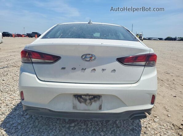 5NPE34AF5JH622654 2018 HYUNDAI SONATA White Հետևի տեսք