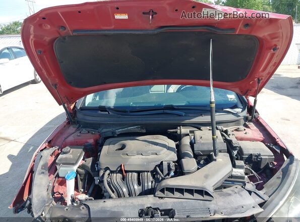 5NPE34AF5JH633427 2018 HYUNDAI SONATA Red Вид ззаду