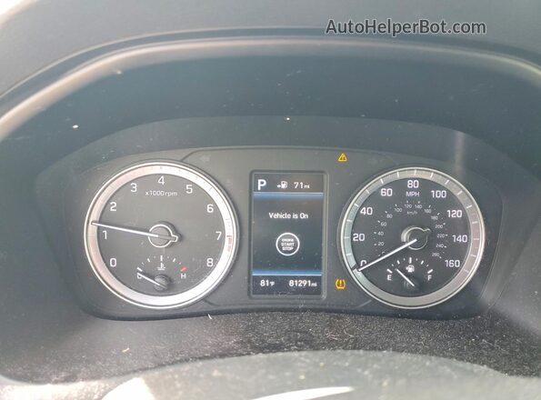 5NPE34AF5JH677315 2018 HYUNDAI SONATA Silver Вид щитка приладів