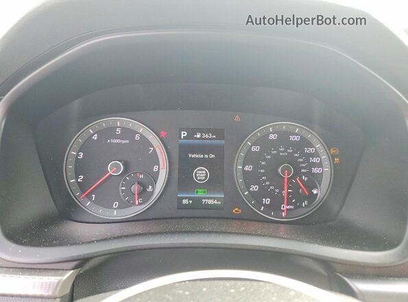 5NPE34AF5JH714881 2018 HYUNDAI SONATA White Instrument cluster view