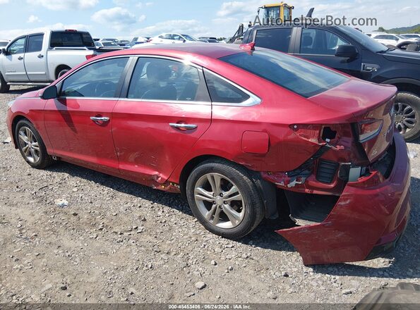 5NPE34AF5KH747378 2019 HYUNDAI SONATA Красный Задняя левая четверть