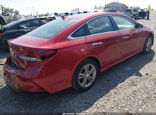 5NPE34AF5KH747378 2019 HYUNDAI SONATA Красный Задняя правая четверть