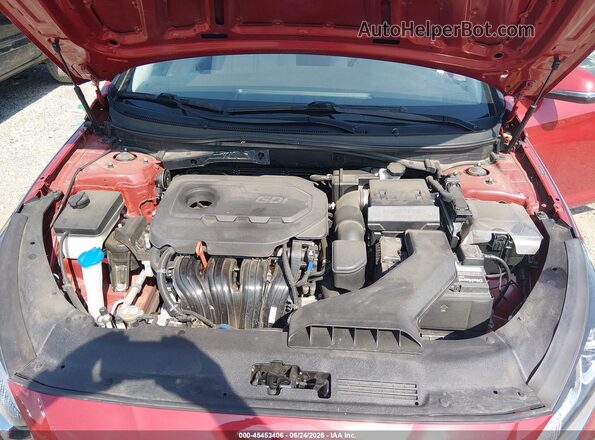 5NPE34AF5KH747378 2019 HYUNDAI SONATA Красный Вид сзади