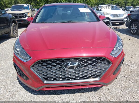 5NPE34AF5KH747378 2019 HYUNDAI SONATA Красный Вид щитка приборов