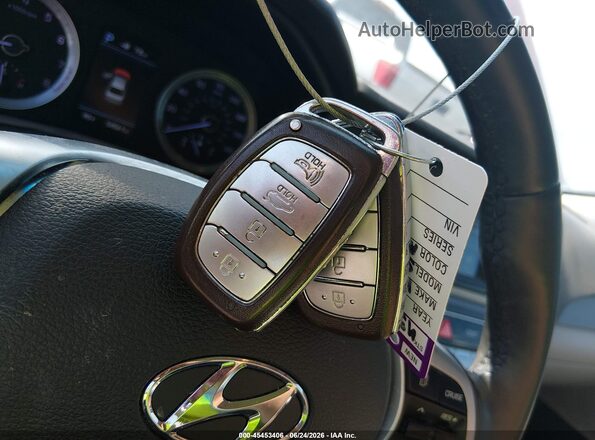 5NPE34AF5KH747378 2019 HYUNDAI SONATA Красный Вид панели приборов