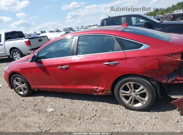 5NPE34AF5KH747378 2019 HYUNDAI SONATA Красный Панорамный вид салона 360°
