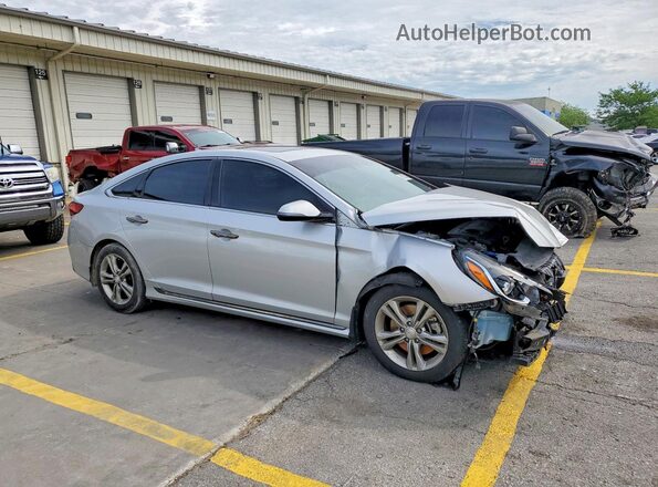 5NPE34AF5KH791915 2019 HYUNDAI SONATA Silver Front right