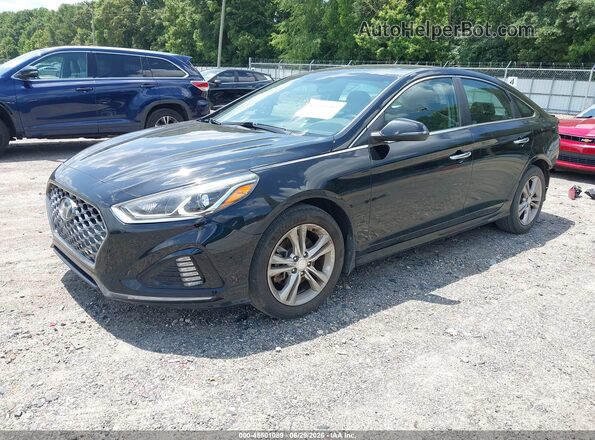 5NPE34AF5KH792532 2019 HYUNDAI SONATA Black Front left
