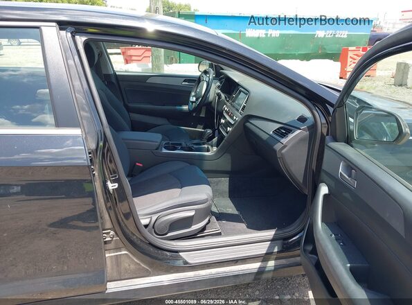 5NPE34AF5KH792532 2019 HYUNDAI SONATA Black Front interior view