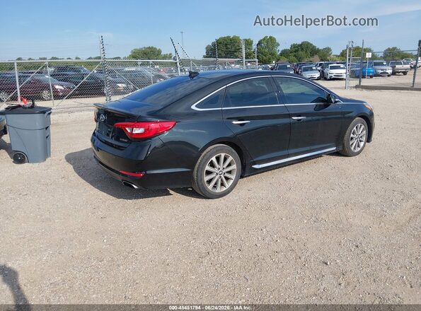 5NPE34AF6GH272332 2016 HYUNDAI SONATA Black Rear right