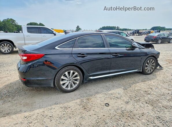 5NPE34AF6GH279054 2016 HYUNDAI SONATA Black Tył prawy