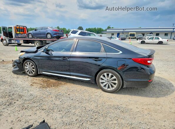 5NPE34AF6GH279054 2016 HYUNDAI SONATA Black Tył lewy
