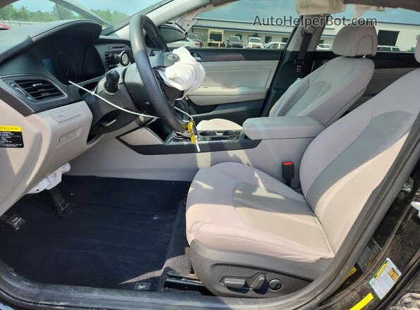 5NPE34AF6GH279054 2016 HYUNDAI SONATA Black Widok wnętrza z przodu