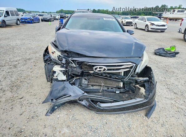 5NPE34AF6GH279054 2016 HYUNDAI SONATA Black Widok z przodu