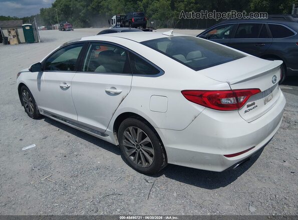 5NPE34AF6GH316457 2016 HYUNDAI SONATA Белый Задняя левая четверть