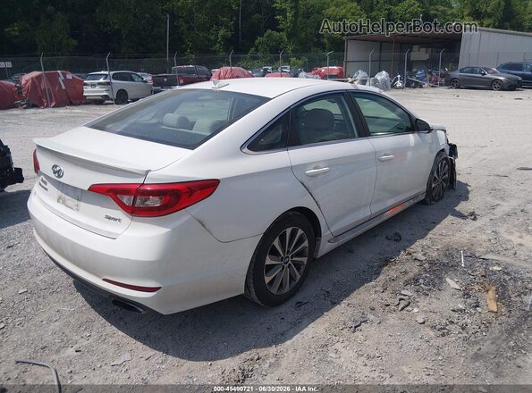 5NPE34AF6GH316457 2016 HYUNDAI SONATA Белый Задняя правая четверть
