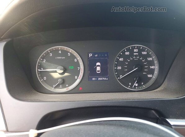5NPE34AF6GH343223 2016 HYUNDAI SONATA White Instrument cluster view