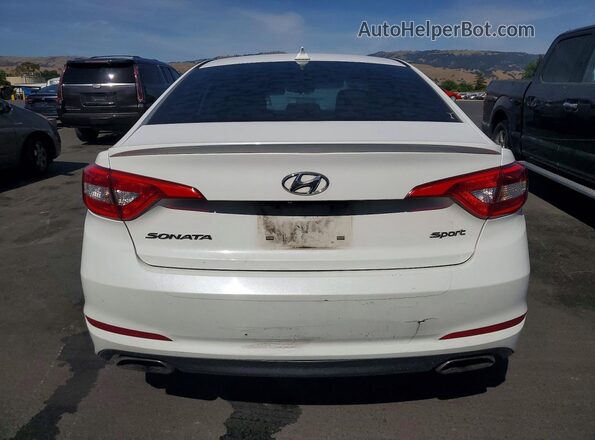 5NPE34AF6GH343223 2016 HYUNDAI SONATA White Rear view