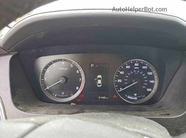 5NPE34AF6GH344629 2016 HYUNDAI SONATA Blue ხელსაწყოთა პანელის ხედი